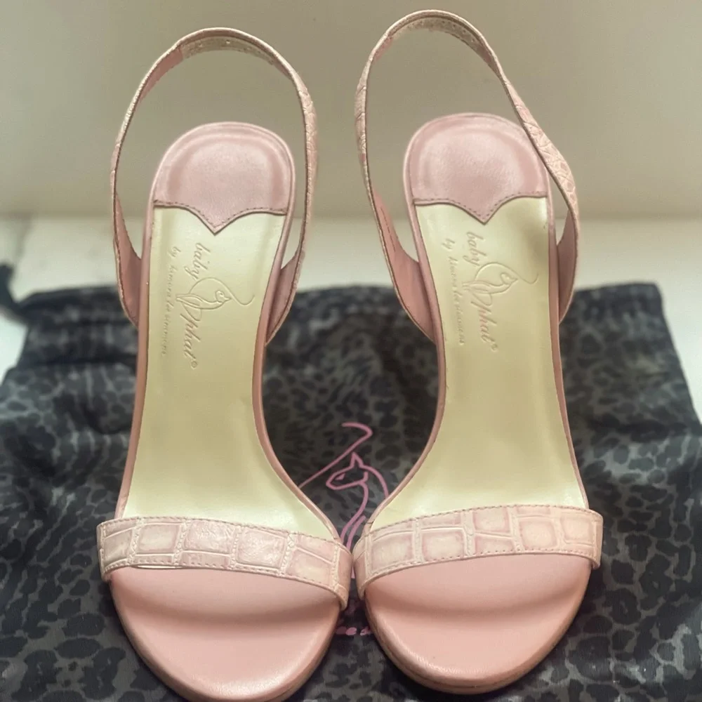 baby phat CROC OPEN TOE SLING BACK SZ 6.5 - Picture 1 of 11